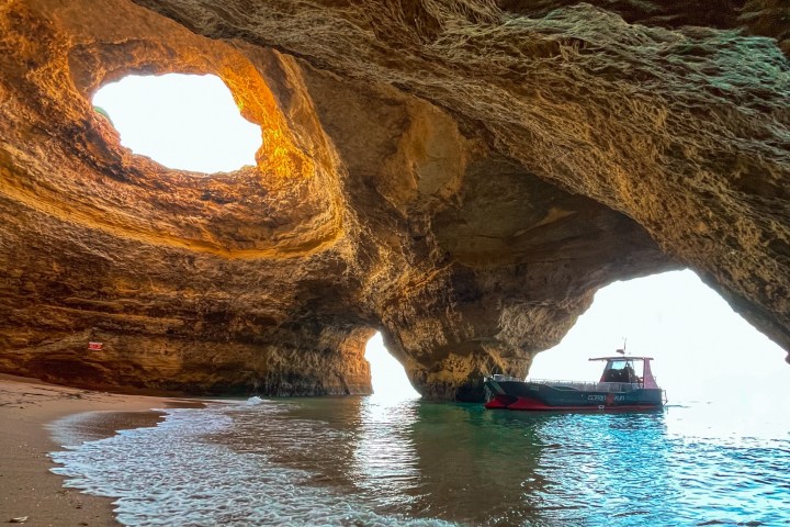 a boat in the water